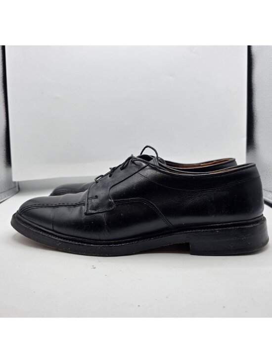 Allen Edmonds Hillcrest Mens Size 9.5 Black Leather Bicycle Toe Lace Up Oxfords main image 5